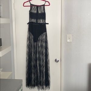 Black lace dress